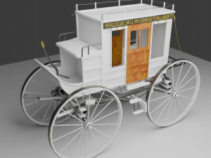 Carriage Vintage 3D Model