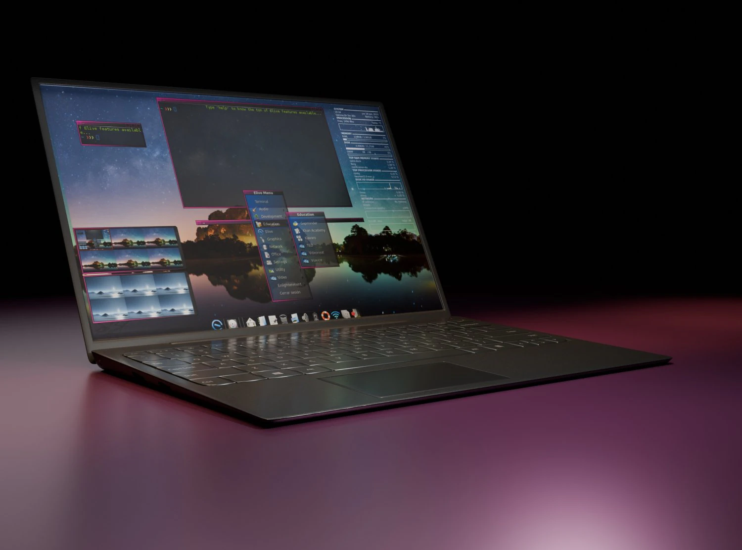 Laptop 3D Model .c4d .max .obj .3ds .fbx .stl .blend