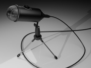 Microphone Modello 3D