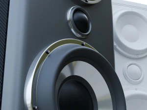 Sistema de som Modelo 3D