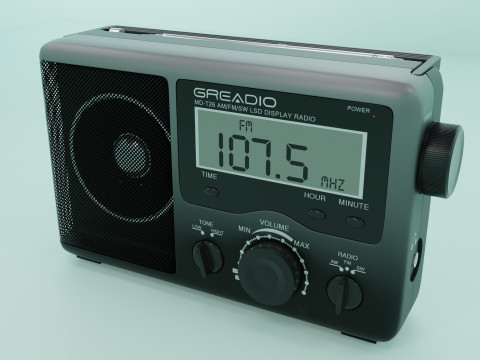 Portable radio Modelo 3D