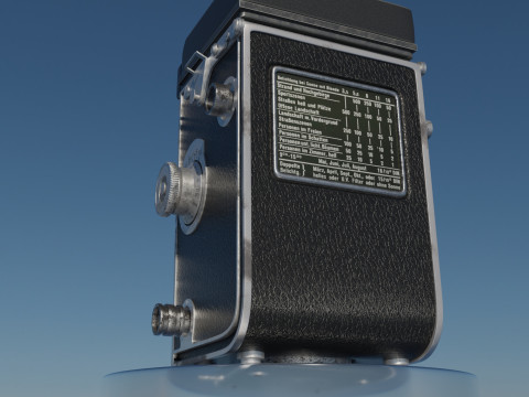 Rolleflex vintage camera Model 3D