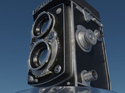 Rolleflex vintage camera Model 3D