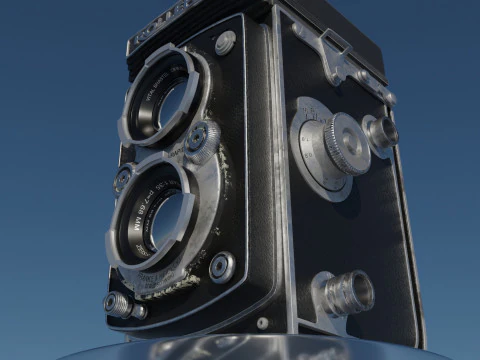 Rolleflex vintage camera 3D Model