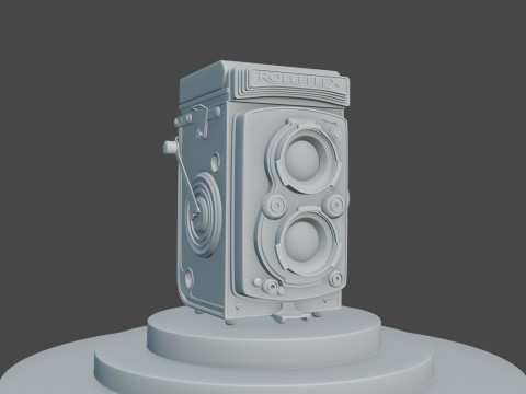 Rolleflex vintage camera Model 3D