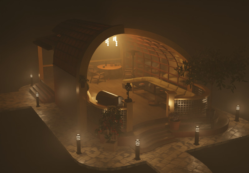 Alcove 3D Model .c4d .max .obj .3ds .fbx .stl .blend