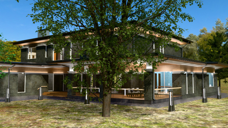 Big house 3D Model .c4d .max .obj .3ds .fbx .stl .blend 