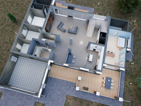 Big house 3D Model