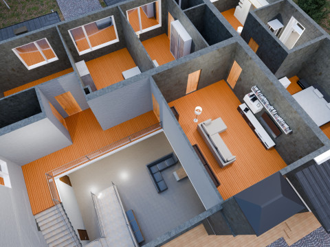 Big house 3D Model