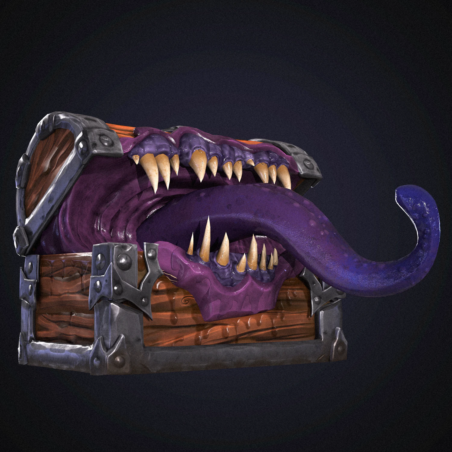 Chest-mimic 3D Model .c4d .max .obj .3ds .fbx .stl .blend 