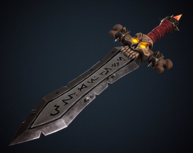 Dagger 3D Model .c4d .max .obj .3ds .fbx .stl .blend 