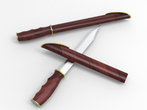 Knife Beautiful souvenir 3D Model