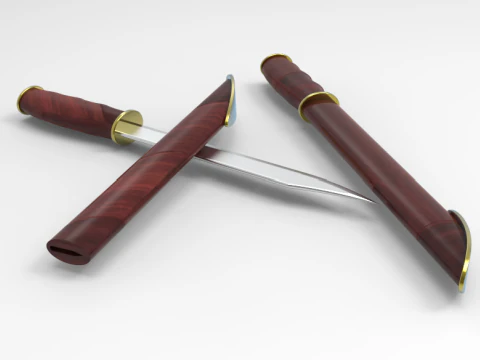 Knife Beautiful souvenir 3D Model