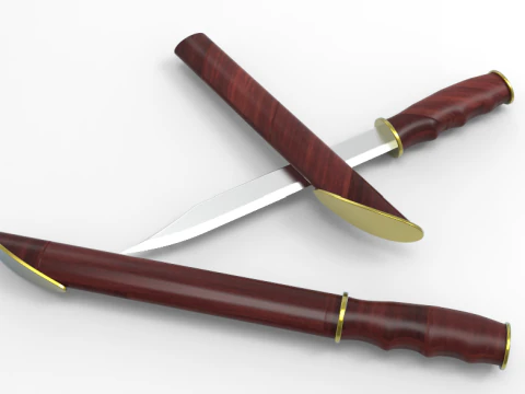Knife Beautiful souvenir 3D Model
