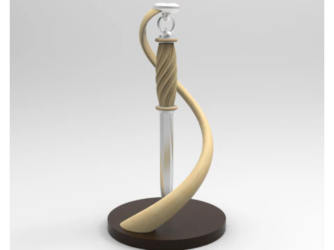 纪念刀很酷的设计 3D 模型