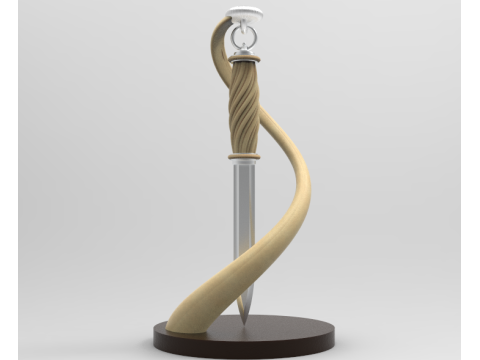Souvenir knife cool design 3D Model