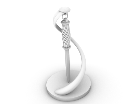 Souvenir knife cool design 3D Model
