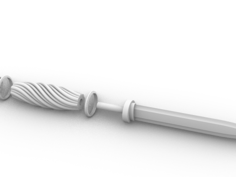 Souvenir knife cool design 3D Model