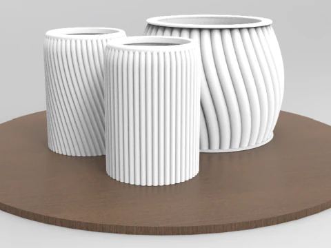 Vas untuk dekorasi rumah yang unik Model Cetak 3D