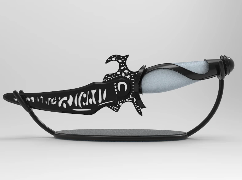 Beautiful souvenir knife 3D Print Model .c4d .max .obj .3ds .fbx .stl .blend 
