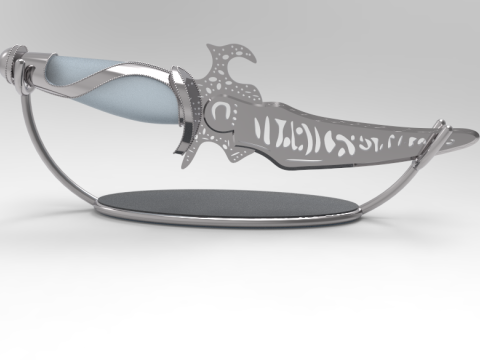 Beautiful souvenir knife Model Cetak 3D