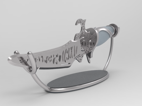 Beautiful souvenir knife Model Cetak 3D