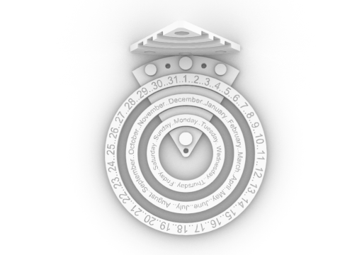 Beautiful calendar for home 3D-printmodel