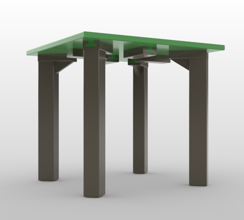 Universal Transformer 2-in-1 Table and Stool Duet 3D-printmodel .c4d .max .obj .3ds .fbx .stl .blend