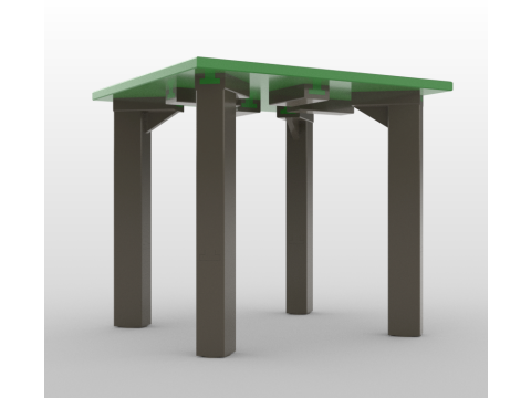 Universal Transformer 2-in-1 Table and Stool Duet 3D 打印模型