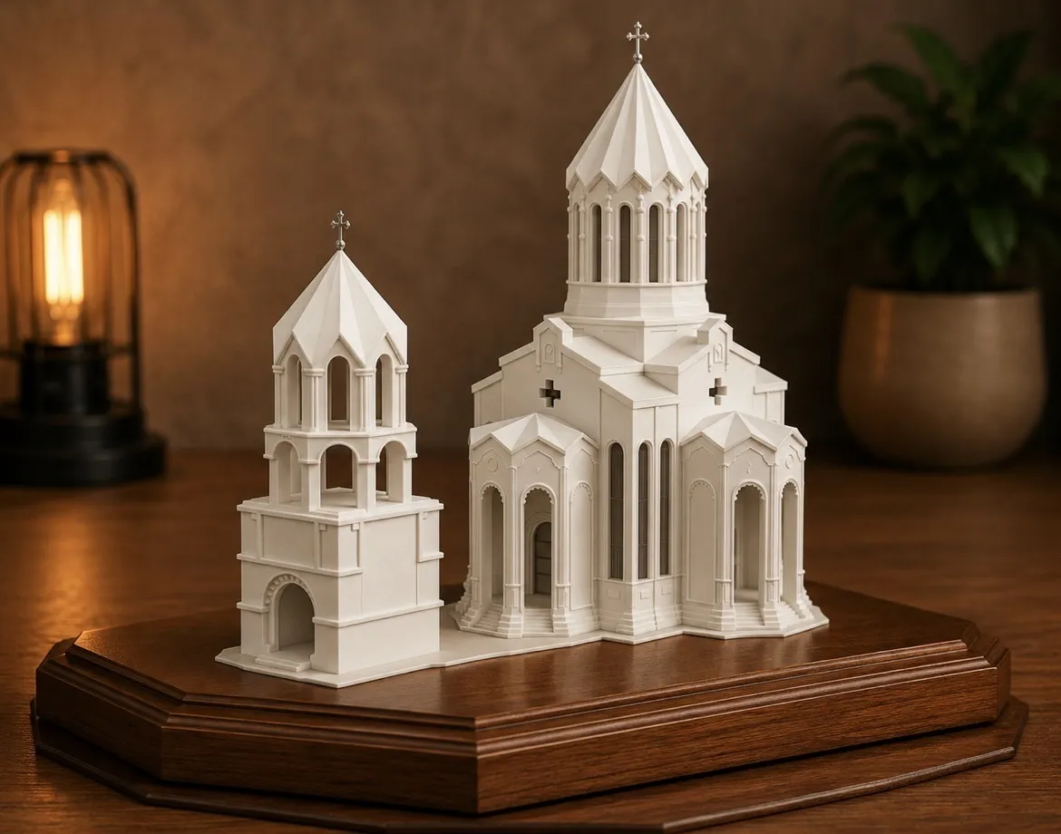 가잔체초츠 교회 3D 프린트 모델 .c4d .max .obj .3ds .fbx .stl .blend