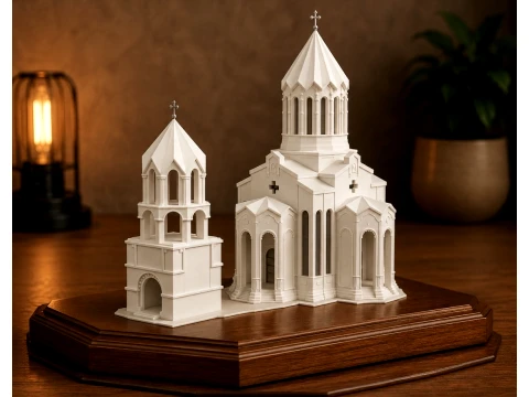 Ghazanchetsots-kerk 3D printmodel