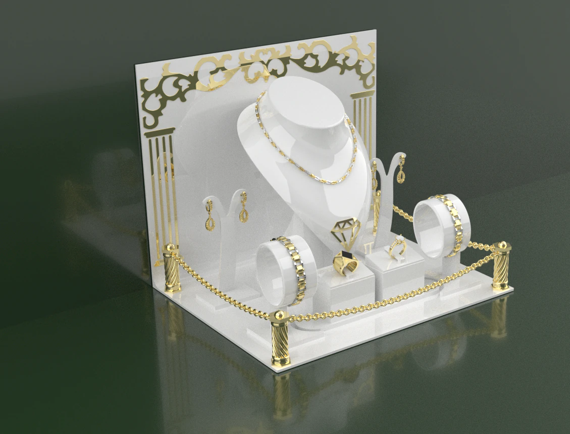 Jewelry stand box 3D Print Model .c4d .max .obj .3ds .fbx .stl .blend 