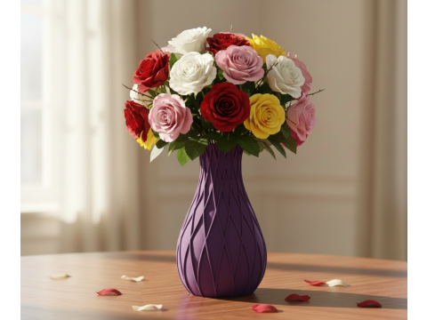 Jarr&oacute;n de cer&aacute;mica blanco moderno Modelo de impresión 3D