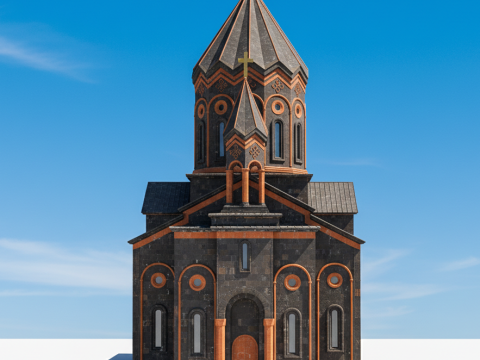 Церква Святого Спаса Гюмрі 3D Принт Модель