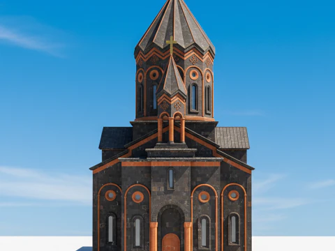 Церковь Святого Спасителя Гюмри 3D Принт Модель