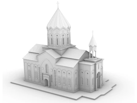 Holy Savior Church Gyumri 3D Print Model