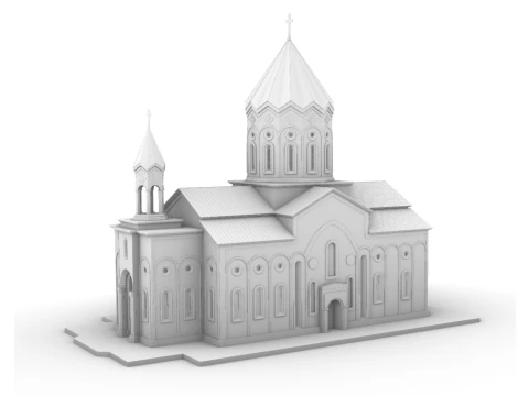 Holy Savior Church Gyumri 3D Print Model