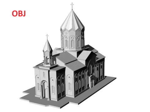 Holy Savior Church Gyumri 3D Print Model