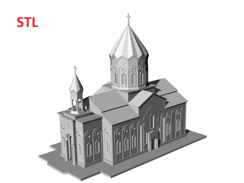 Holy Savior Church Gyumri 3D Print Model