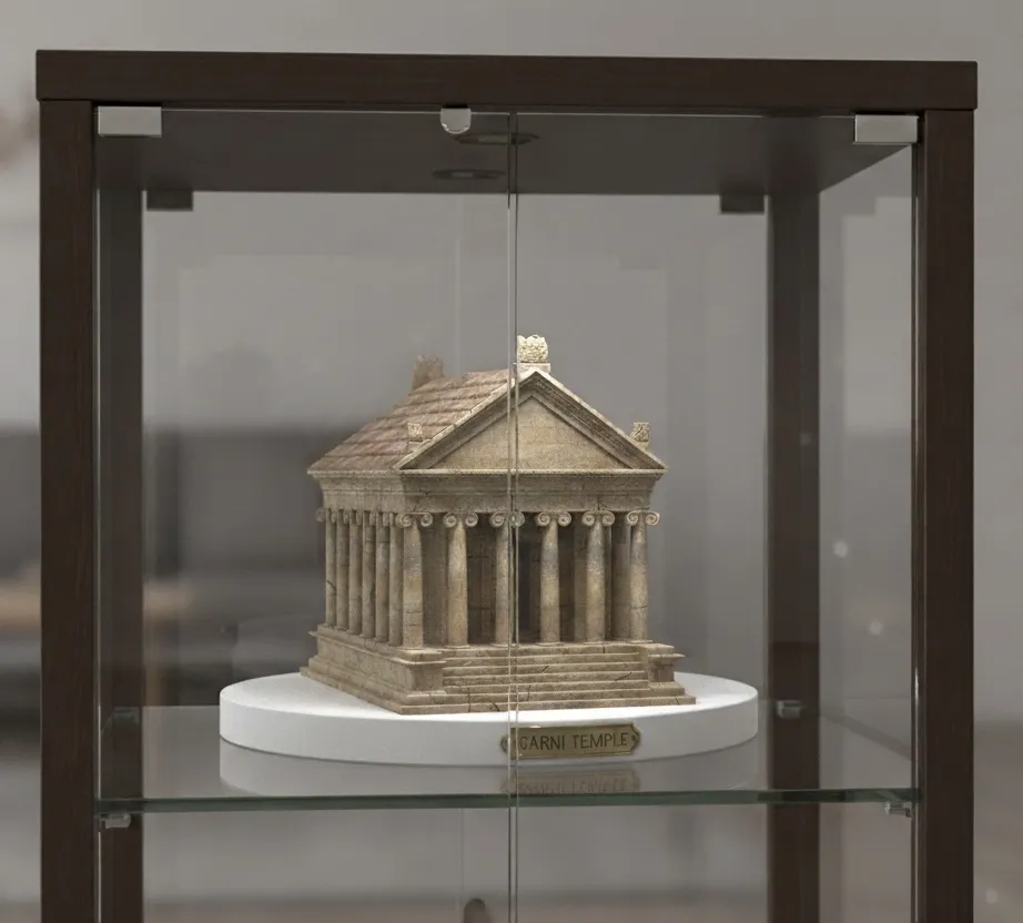 Garni temple 3D Print Model .c4d .max .obj .3ds .fbx .stl .blend 