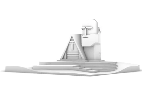 Monument 3D Print Model