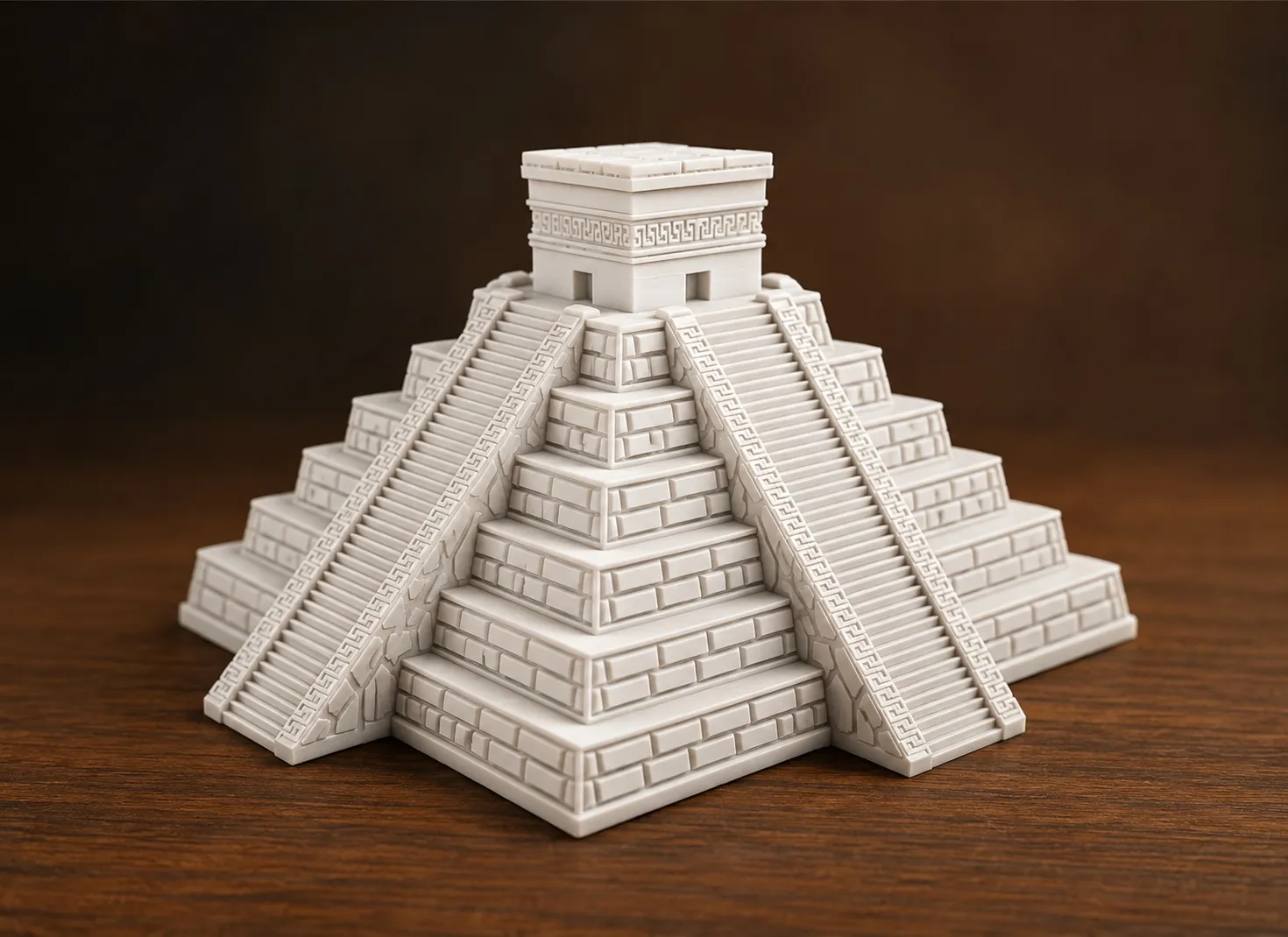 Mayan Pyramid Ancient Temple 3D Print Model .c4d .max .obj .3ds .fbx .stl .blend 