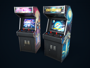Retro gaming machine 3D Model