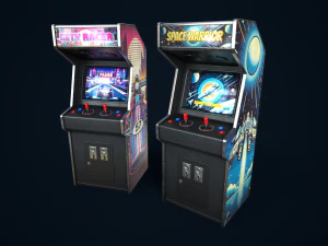 Retro gaming machine 3D Model