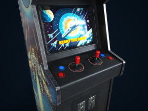 Retro gaming machine 3D Model