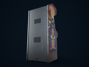 Retro gaming machine 3D Model