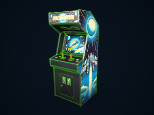 Retro gaming machine 3D Model