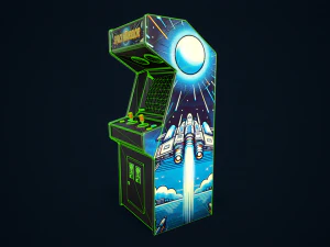 Retro gaming machine 3D Model