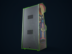 Retro gaming machine 3D Model
