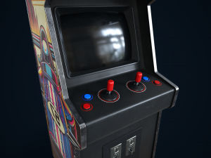 Retro gaming machine 3D Model